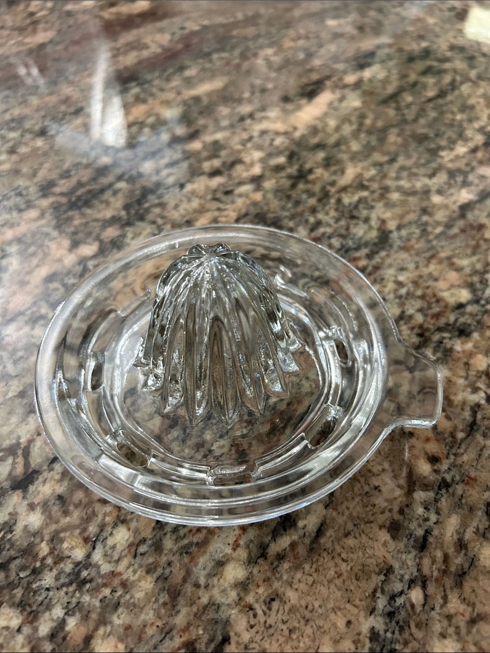 Clear Glass Citrus Juicer Reamer